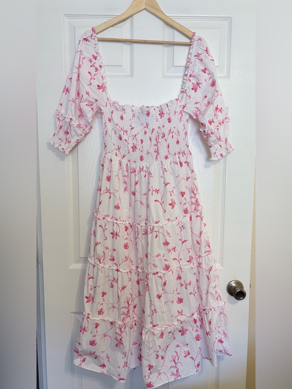 Hill House Home Nesli Nap Dress in Rose Botanical Small - Picture 5 of 5